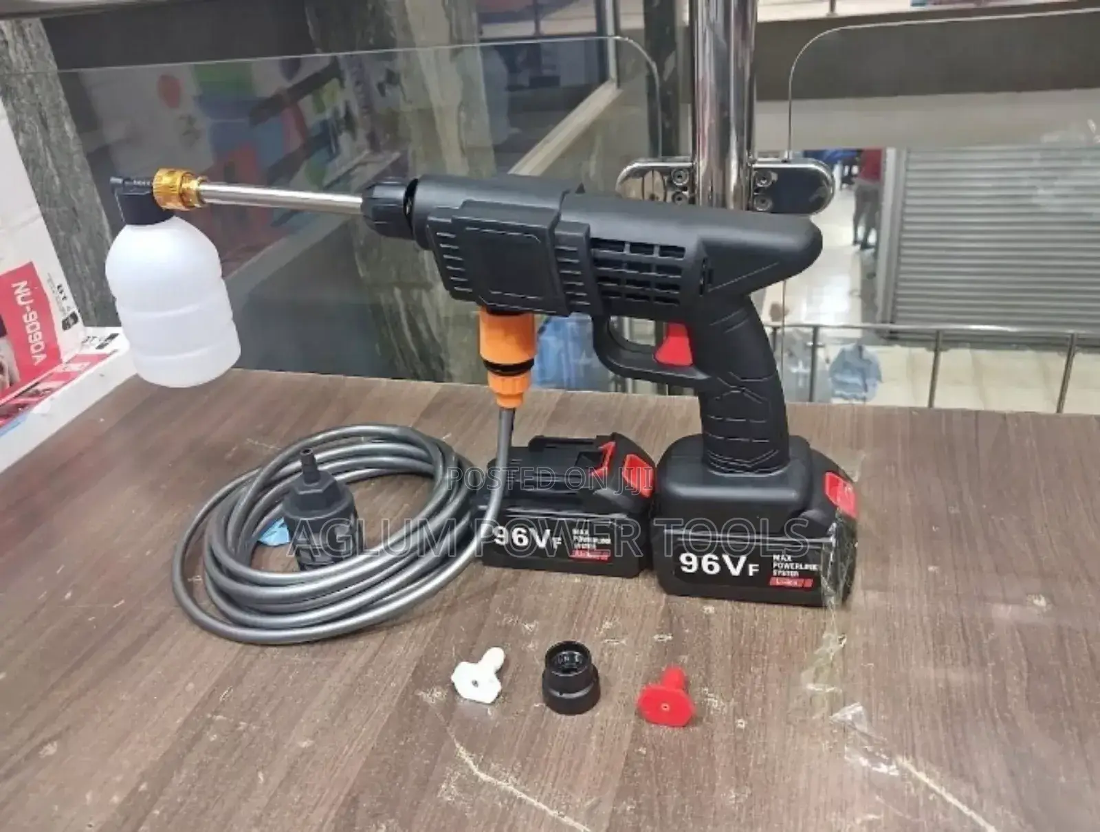 96V Cordless Carwash Machine With Two Batt