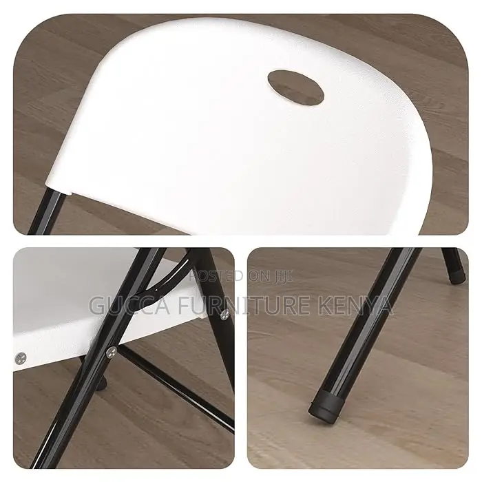 Office Chairs: White Plastic Folding Office Chair