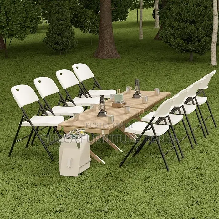 Office Chairs: White Plastic Folding Office Chair