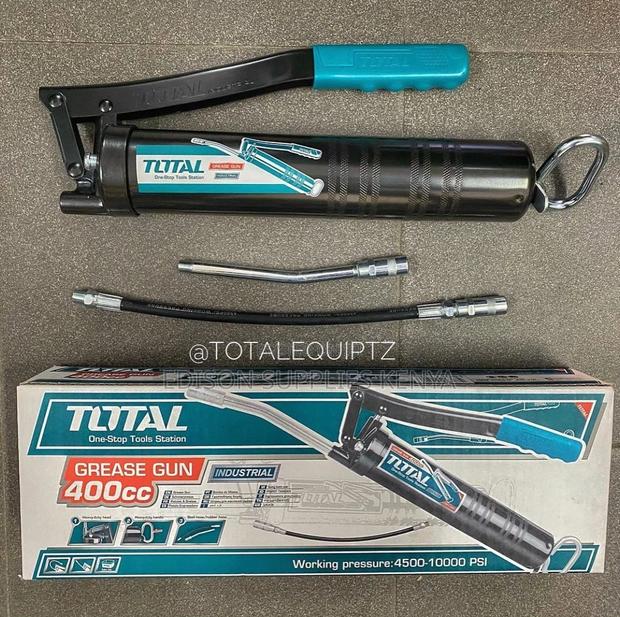 TOTAL Grease Gun 400cc Steel Body Professional Heavy Duty