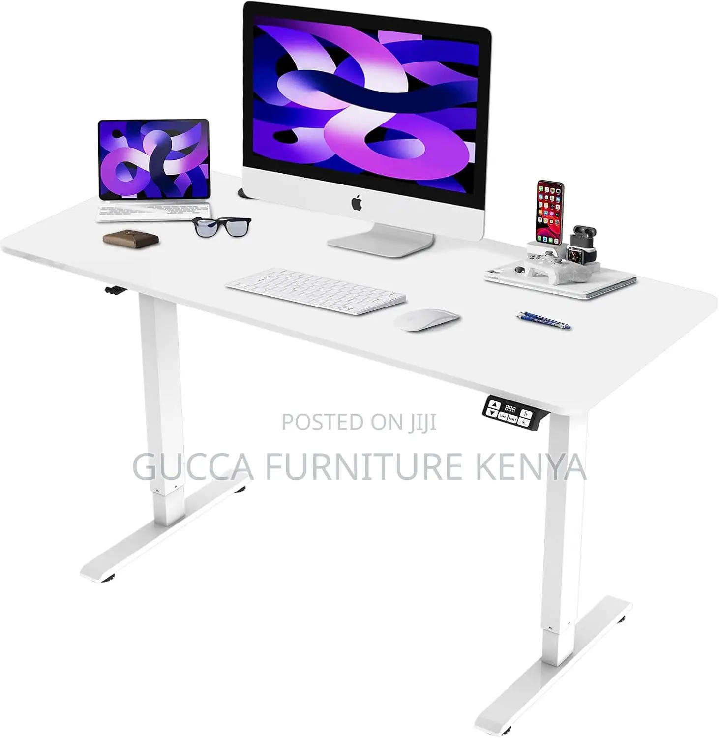 Office Tables:120cm Sit Stand Ergonomic Home Office Desk