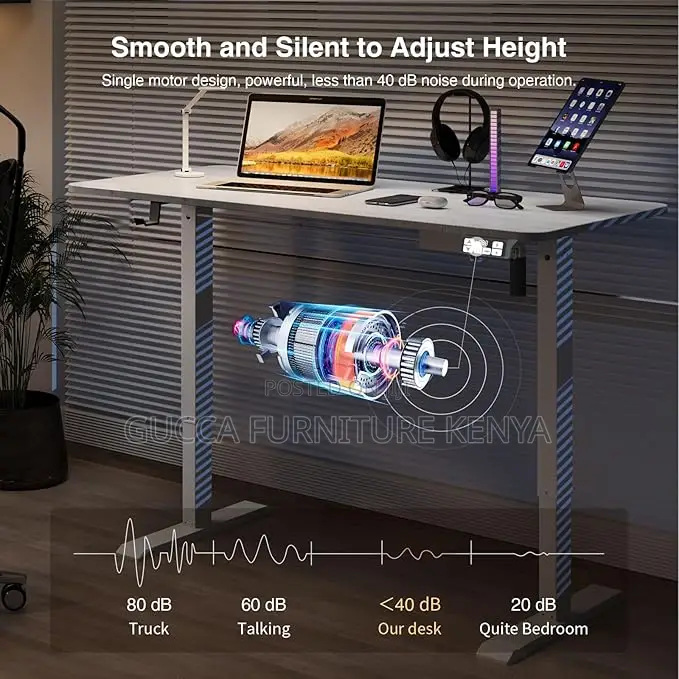 Office Tables:120cm Sit Stand Ergonomic Home Office Desk