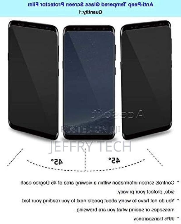 Galaxy S8 Privacy Screen Protector [Case Friendly][3D Curved - thumbnail 2