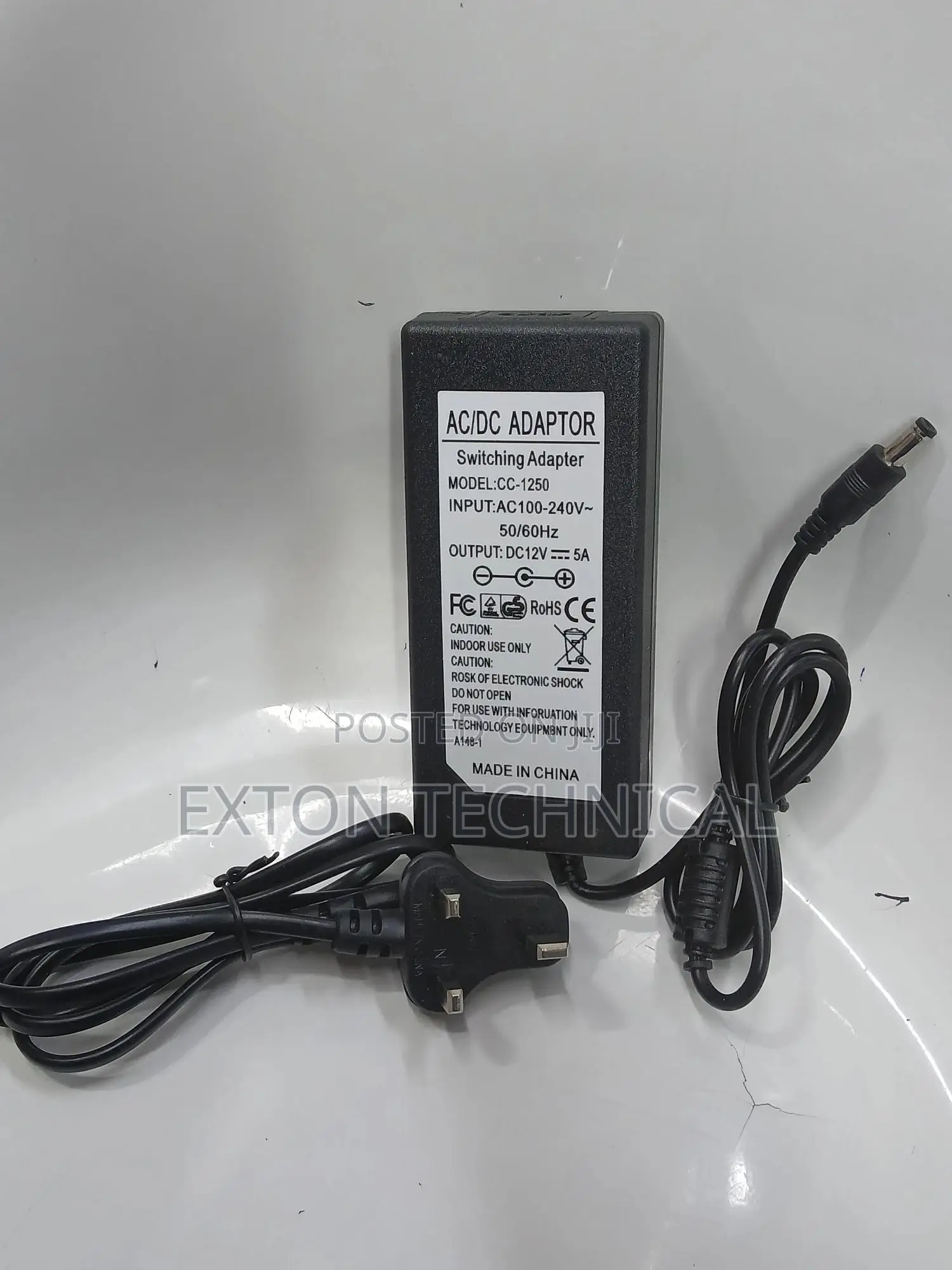 Ac/Dc Switching Adapter 12V 5A