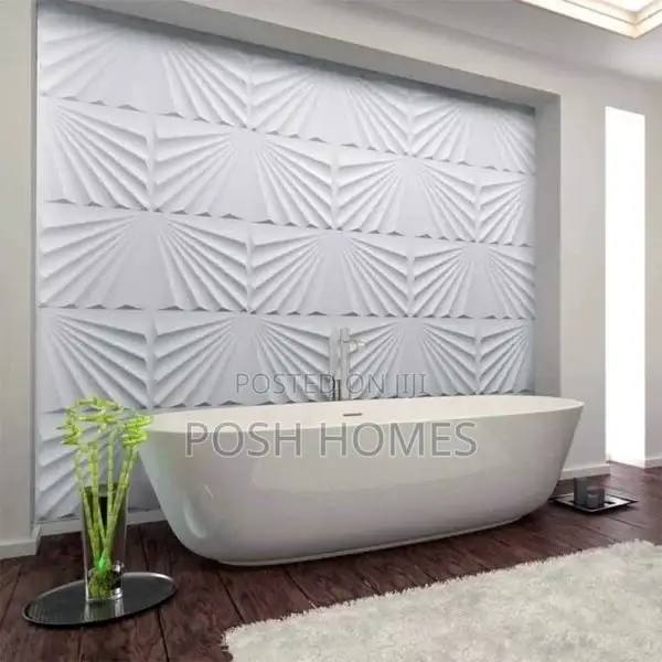 White PVC 3D Wallpanels