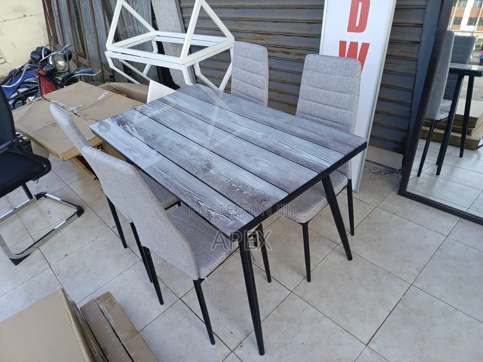 Gray Dining Table Set