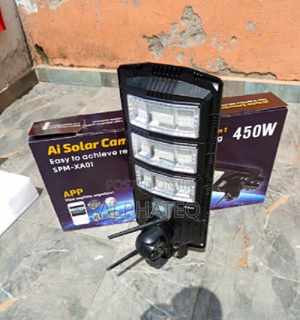 SOLAR Streetlight With 4G Simcard PTZ CCTV Camera