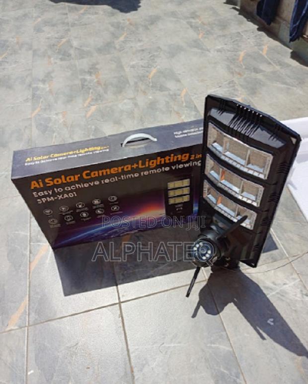 2in1 AI 4G CCTV Camera + 450 Solar Security Streetlight - main view