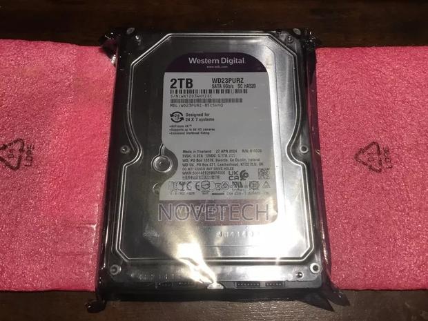 WD Purple 2TB, CCTV, DESKTOP Surveillance Hard Disk Drive