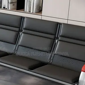 Sofas: Simplicity Faux Leather 5-Seater Reception Sofa