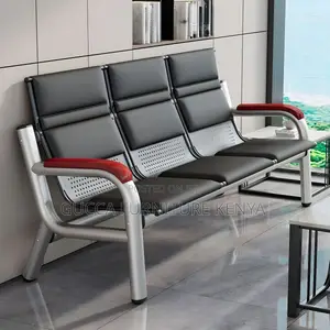 Sofas: Simplicity Faux Leather 5-Seater Reception Sofa
