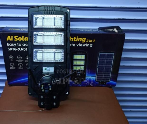 Best >>450W V380 Solar Camera Street Light With 4G CCTV