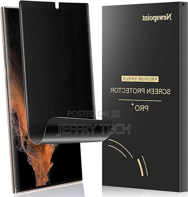 Galaxy S22 Ultra Privacy Ceramic Screen Protector Curve Fit