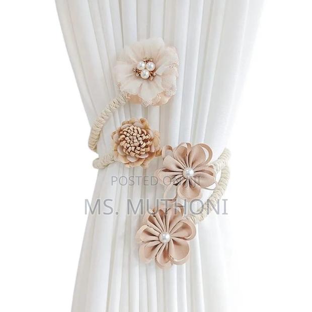 1pc Flower Curtain Hooks Tiebacks Twist Bough Rope Curtain - thumbnail 3