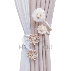 1pc Flower Curtain Hooks Tiebacks Twist Bough Rope Curtain