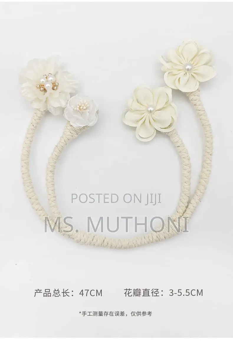 1pc Flower Curtain Hooks Tiebacks Twist Bough Rope Curtain