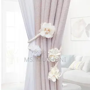 1pc Flower Curtain Hooks Tiebacks Twist Bough Rope Curtain