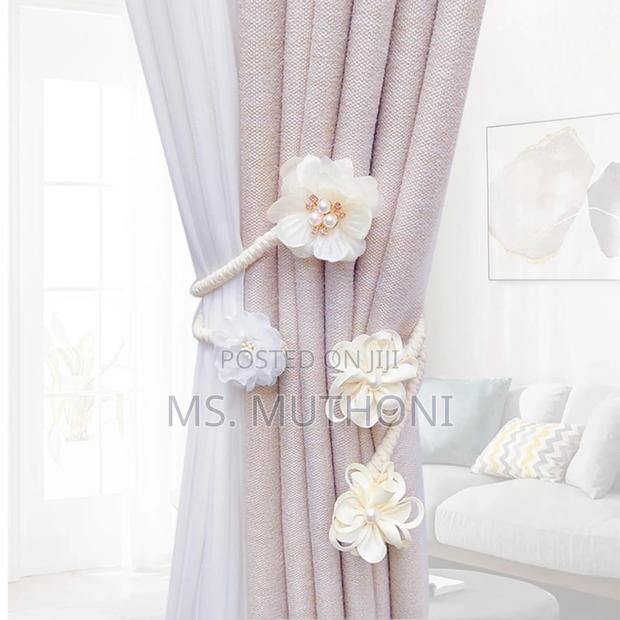 1pc Flower Curtain Hooks Tiebacks Twist Bough Rope Curtain - thumbnail 5
