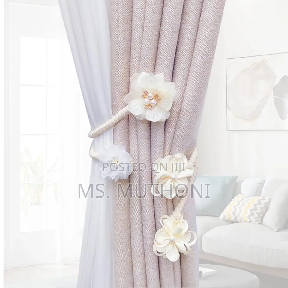 1pc Flower Curtain Hooks Tiebacks Twist Bough Rope Curtain