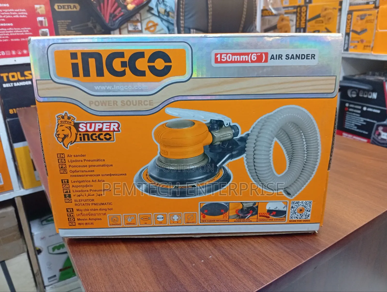 INGCO Air Sander 150mm