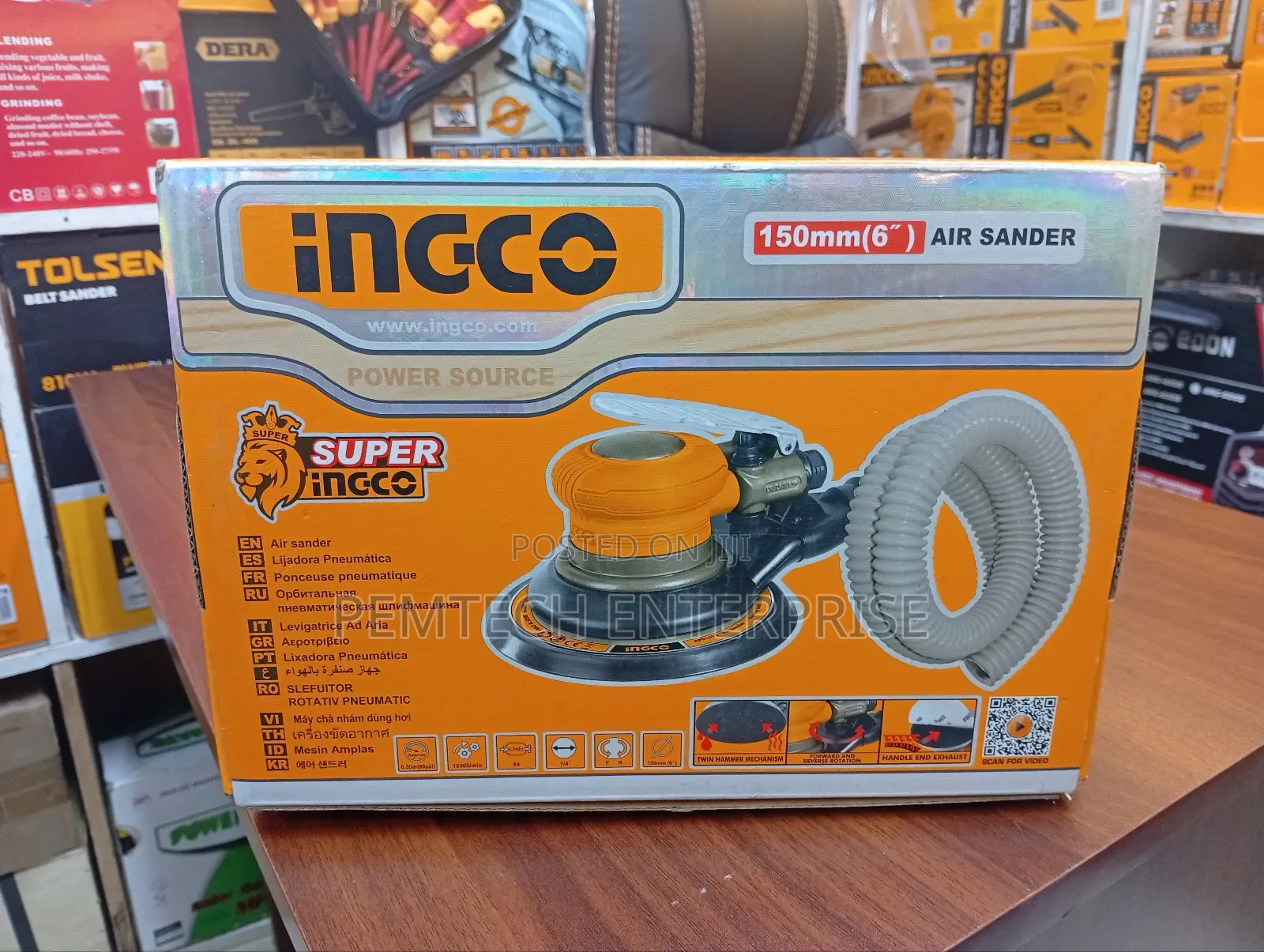 INGCO Air Sander 150mm