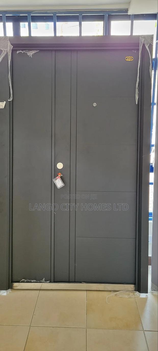 Black Mettalic Imported Steel Door- Double