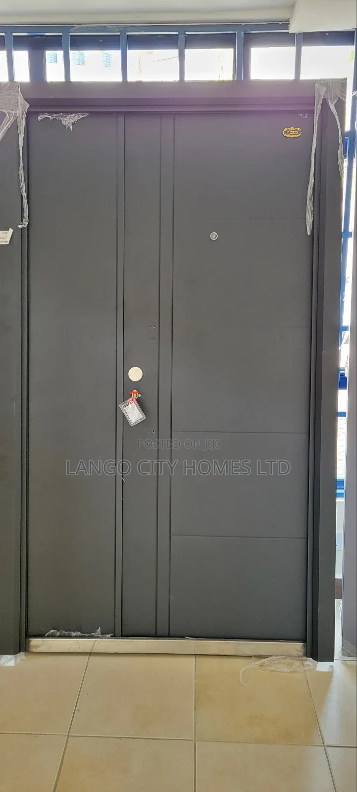 Black Mettalic Imported Steel Door- Double