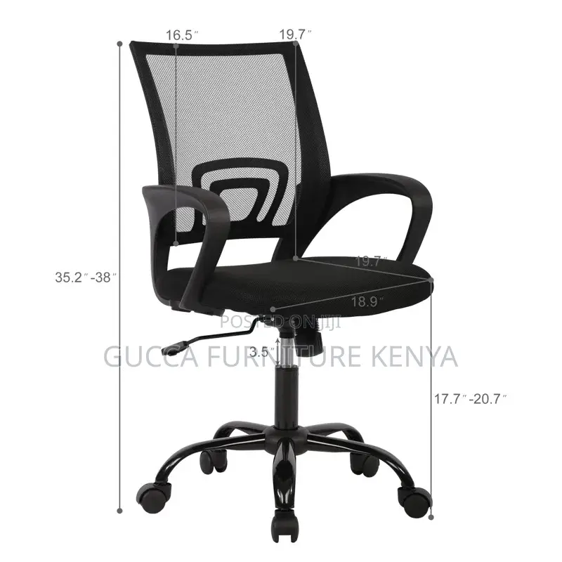 Office Chairs: Office Mid Back Ergonomic Mesh Task Chair