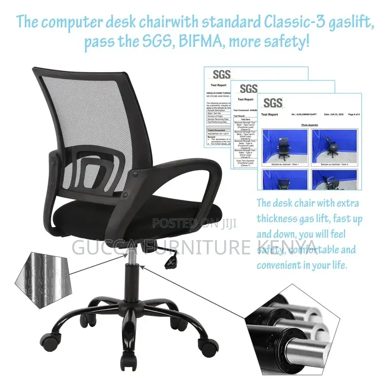 Office Chairs: Office Mid Back Ergonomic Mesh Task Chair