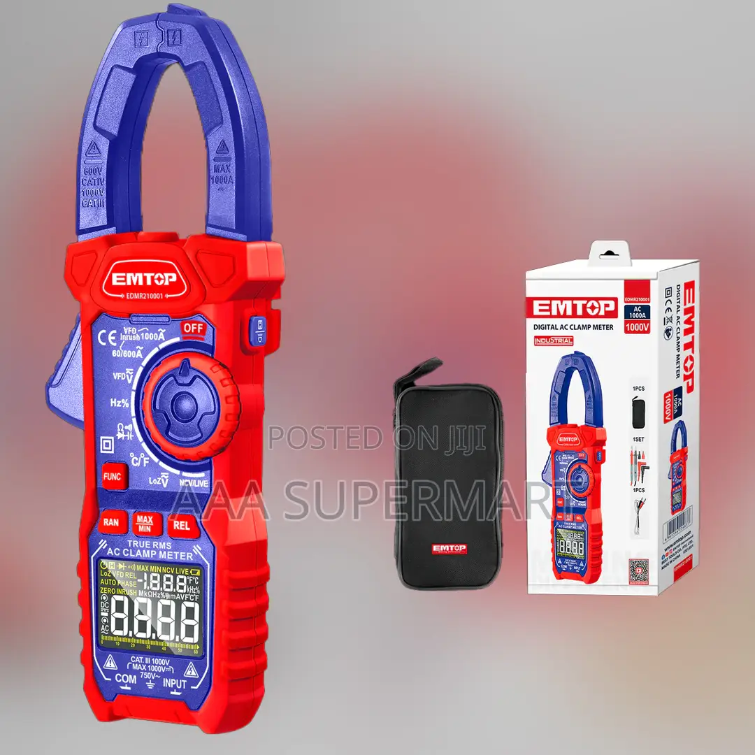 Emtop EDMR210001 Digital AC Clamp Meter