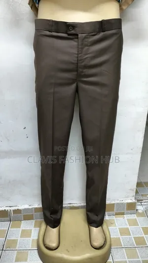 Official Dress Pants for Men -Chocolate Brown