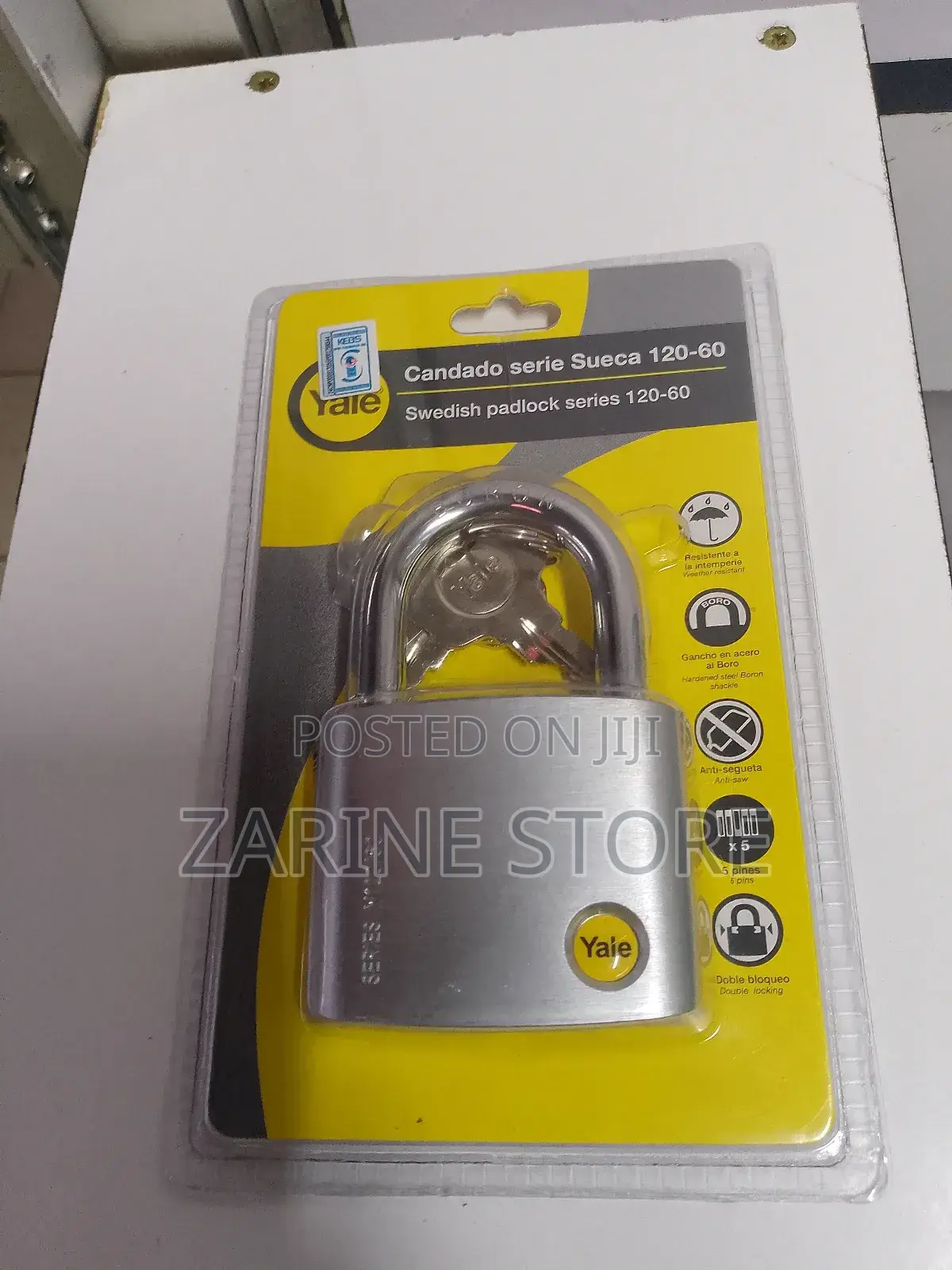 60mm Yale Padlock Anti-Sawing Padlock