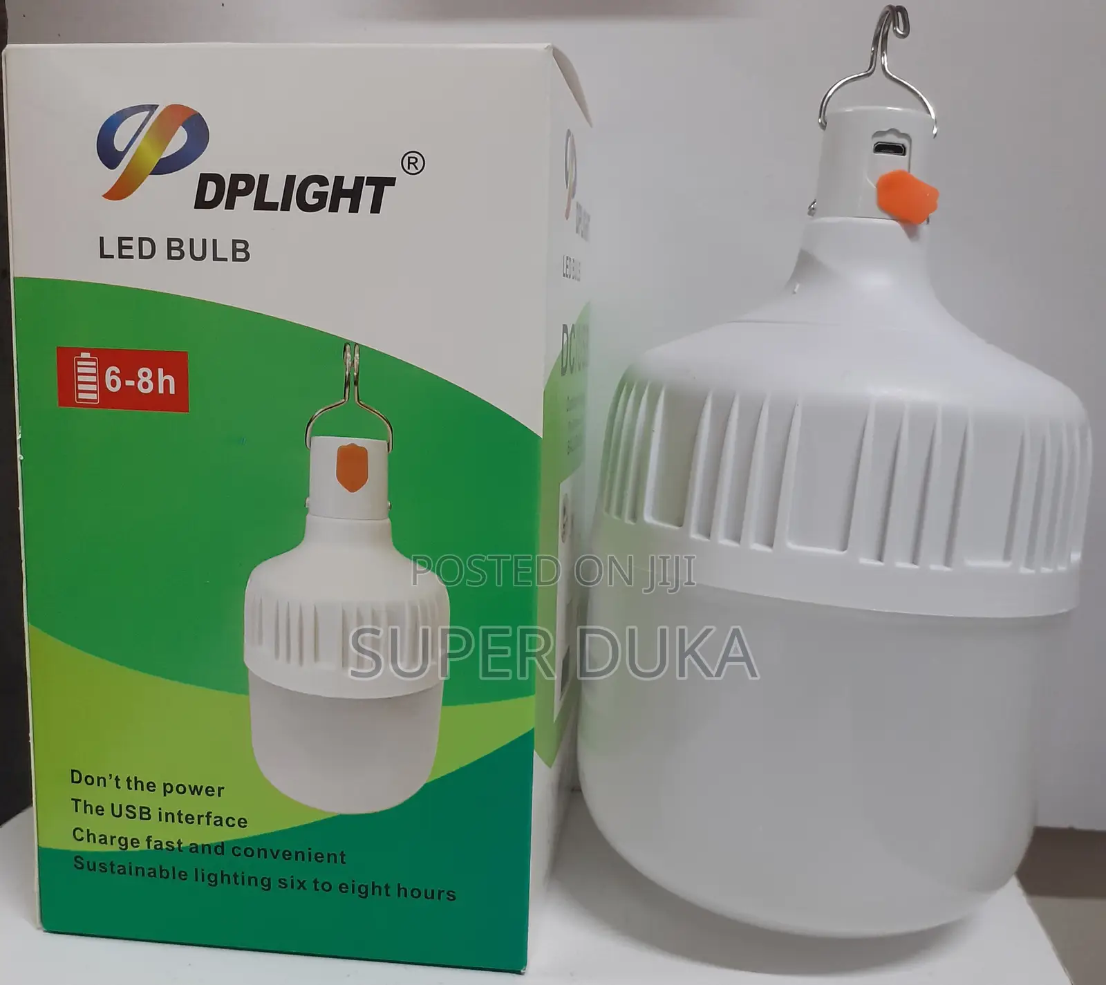 Rechargeable 20W Bulb.Dp Light USB Charging 6-8 HRS