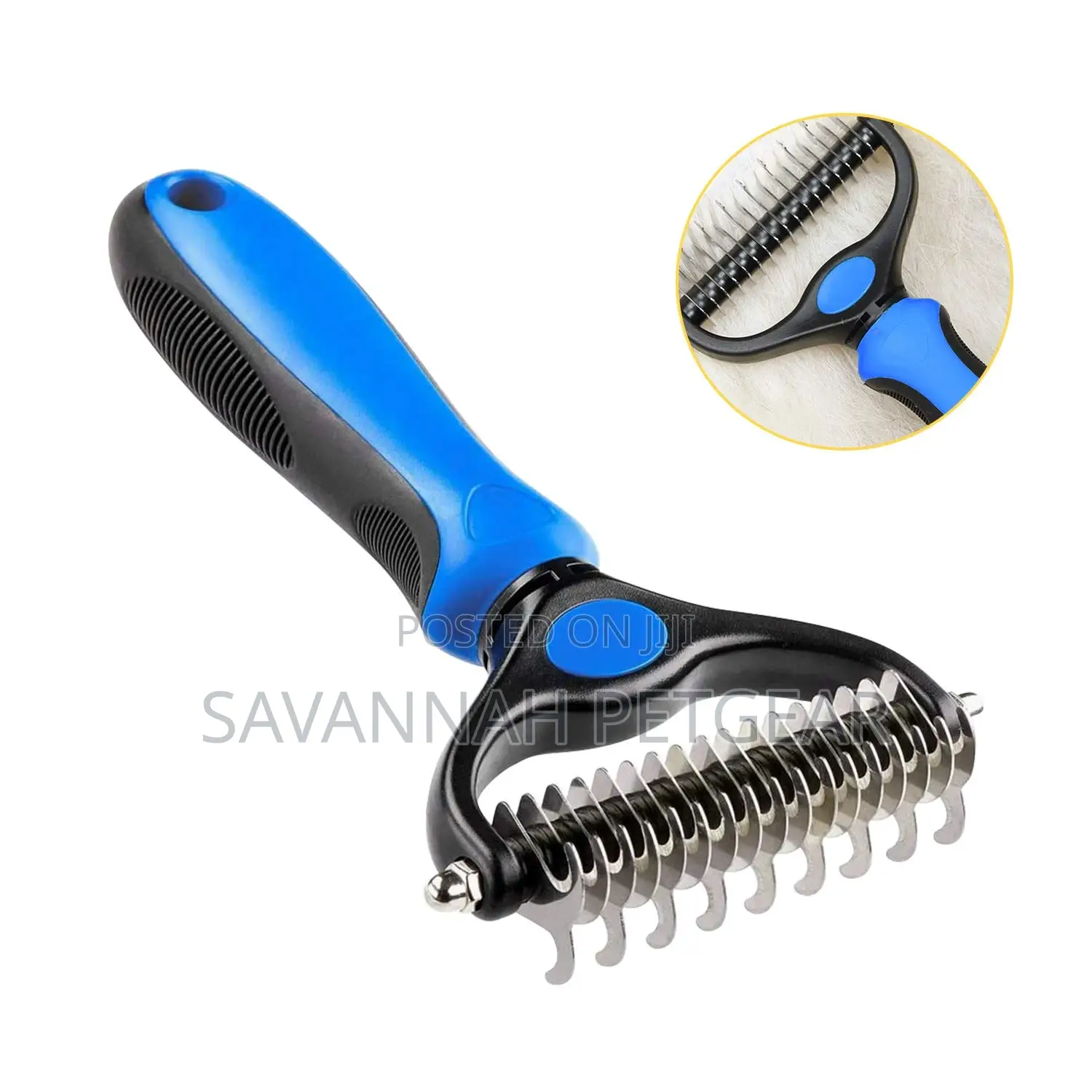 Dog Cat Dematting Comb, Pet Deshedding Brush, Double Sided