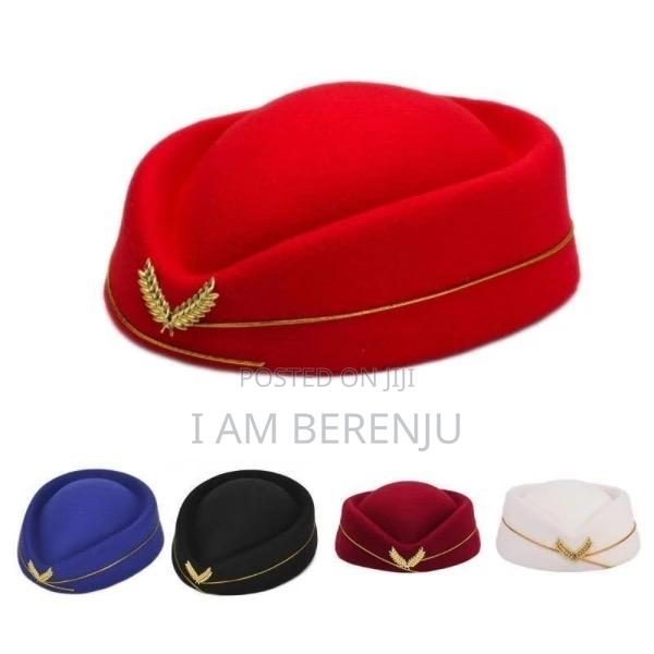 Air Hostesses Beret Hats Women Warm Wool