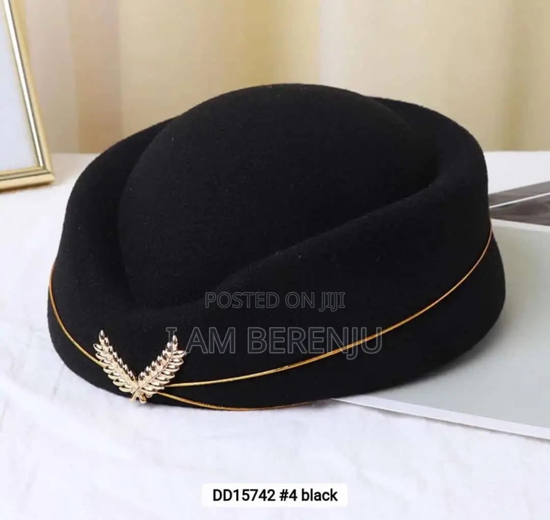 Air Hostesses Beret Hats Women Warm Wool