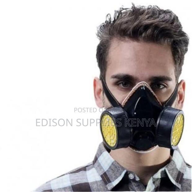 Respirator Safety Mask Gas Chemical Respirator Mask 2 Nozzle