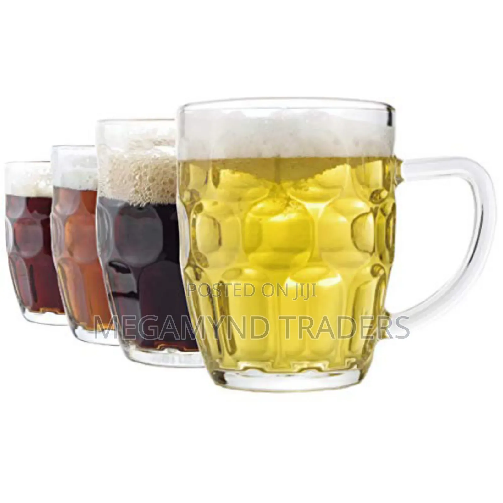 6pc Beer Glass Mug 500ml.