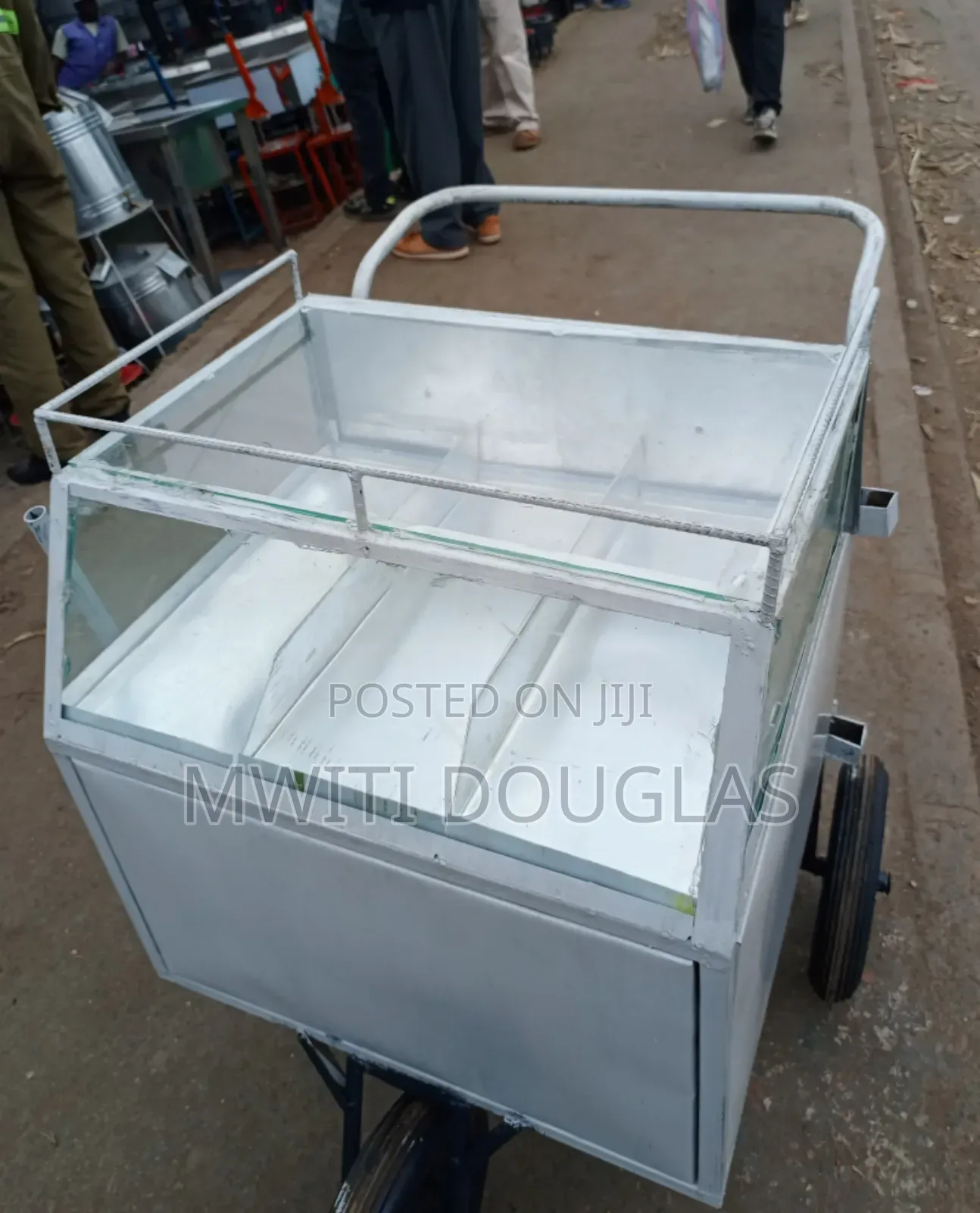 The Three Partitioned Display Trolley