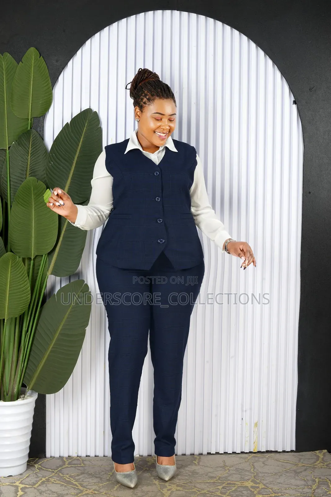 Trousers Suits 2pcs Suit.Checked