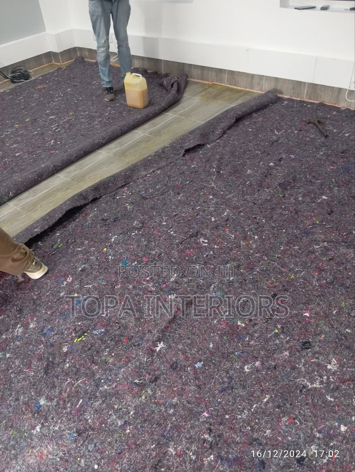Carpet Underfelt Matting for Noise Reduction and Insulation
