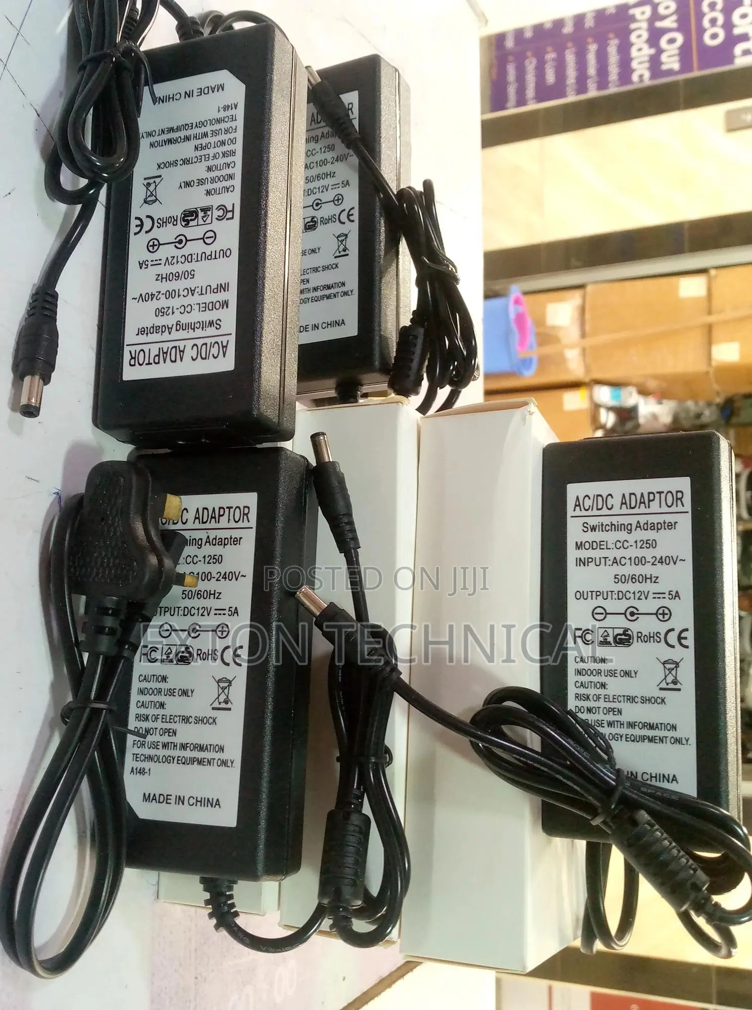 12v 5a Power Adapter AC 100-240v to DC 60W Power Supply