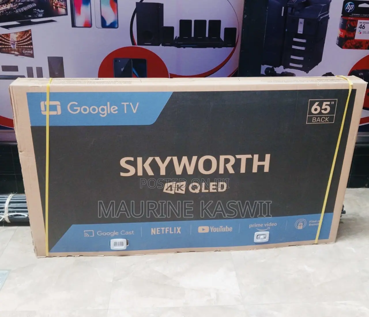 Skyworth 65” Qled Uhd Smart Tv Frameless Brand New