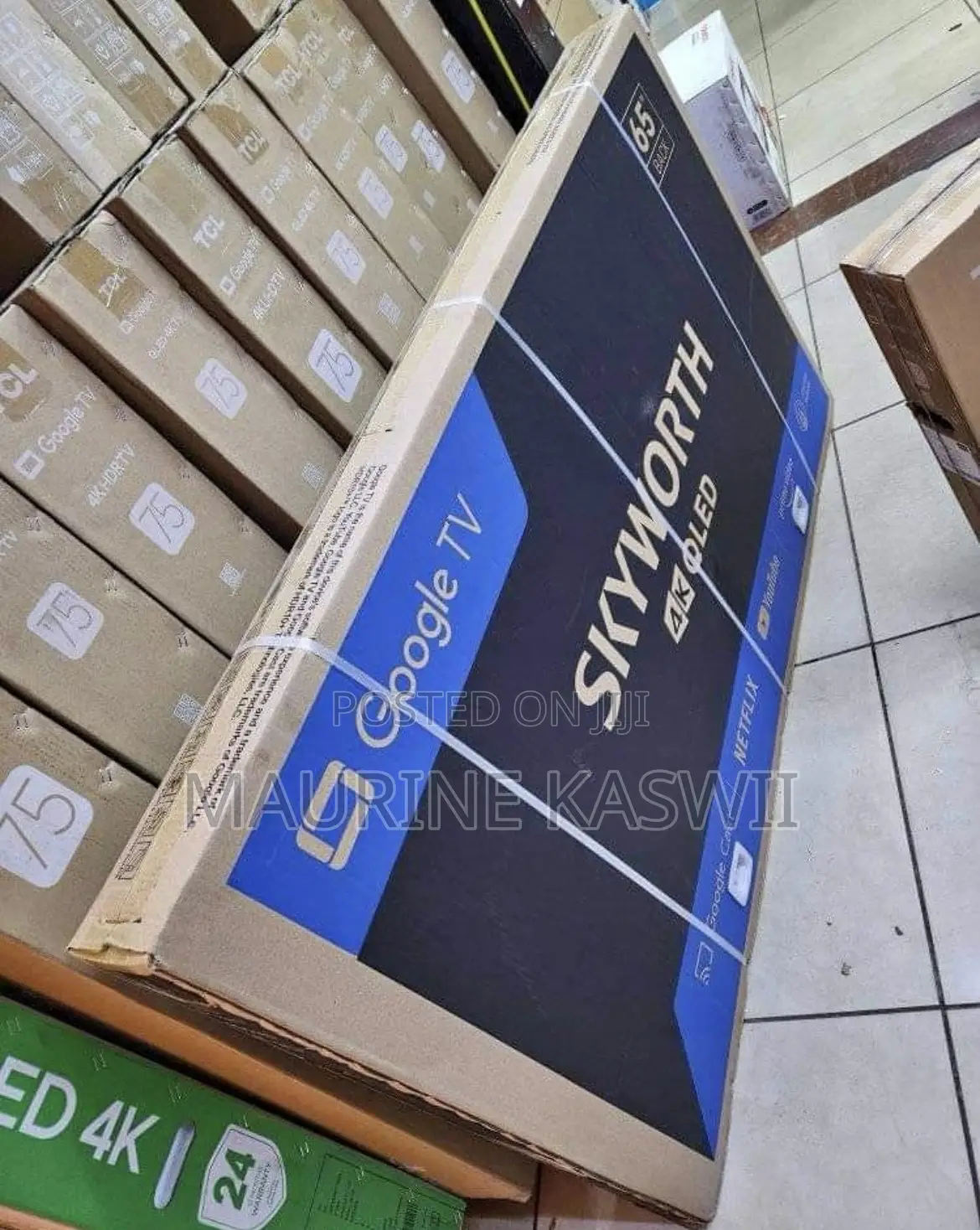 Skyworth 65” Qled Uhd Smart Tv Frameless Brand New