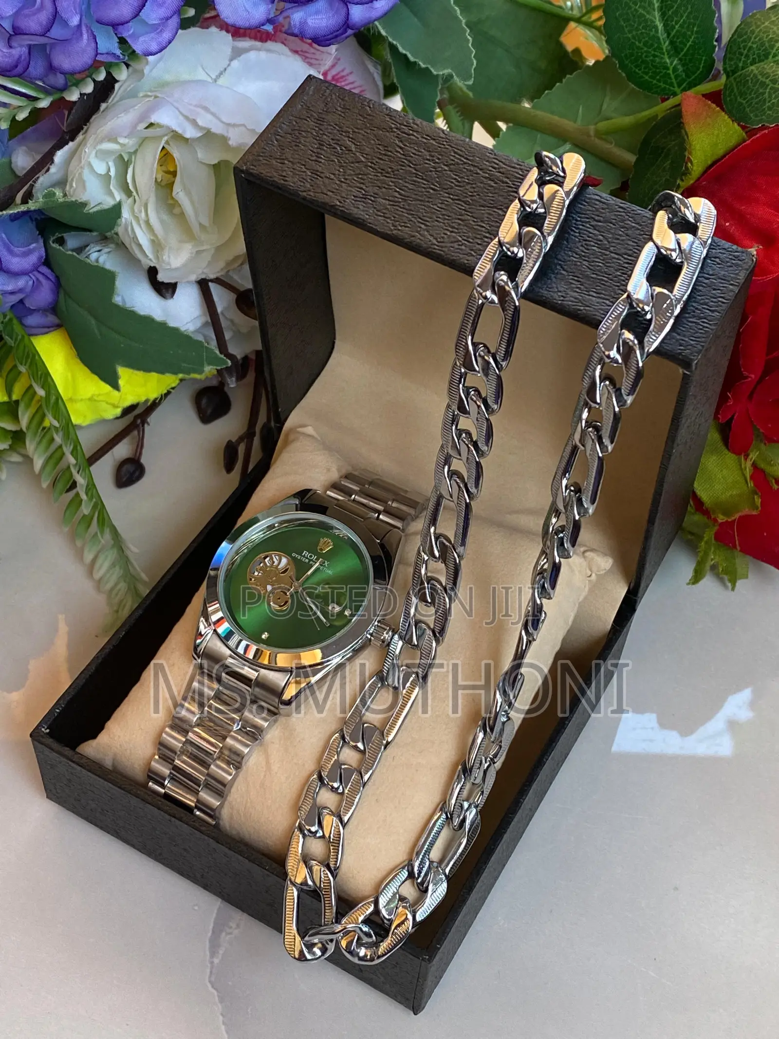 Gents Watch X Silver Chain