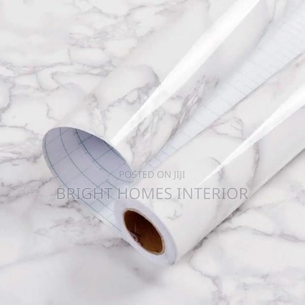 Contact Paper Marble White