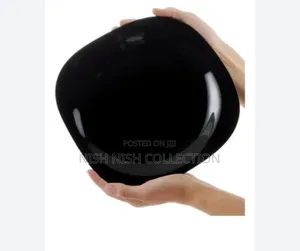  *11" Carine Black Square Dinner Plate