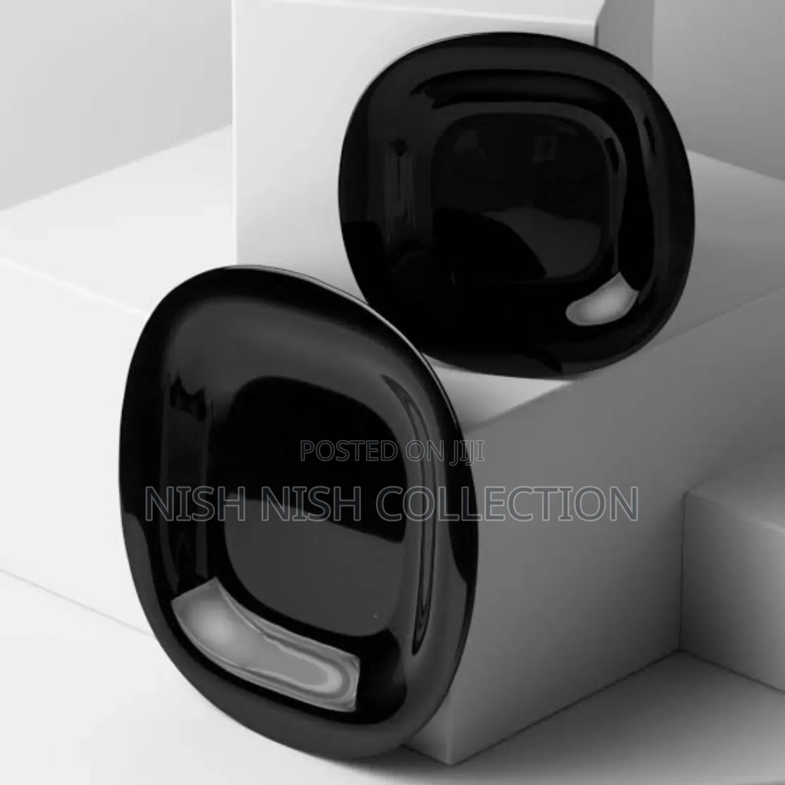  *11" Carine Black Square Dinner Plate