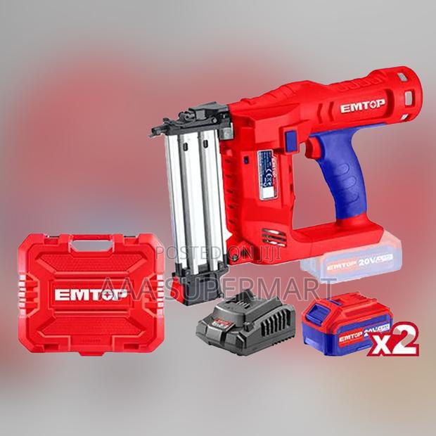 Emtop ELBNLI2001 Lithium Ion Cordless Brad Nailer Kit