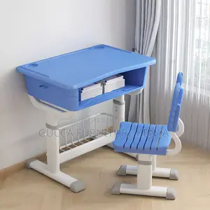 Kids Furniture: Adaptable Height Kids Computer Desk/ Chair